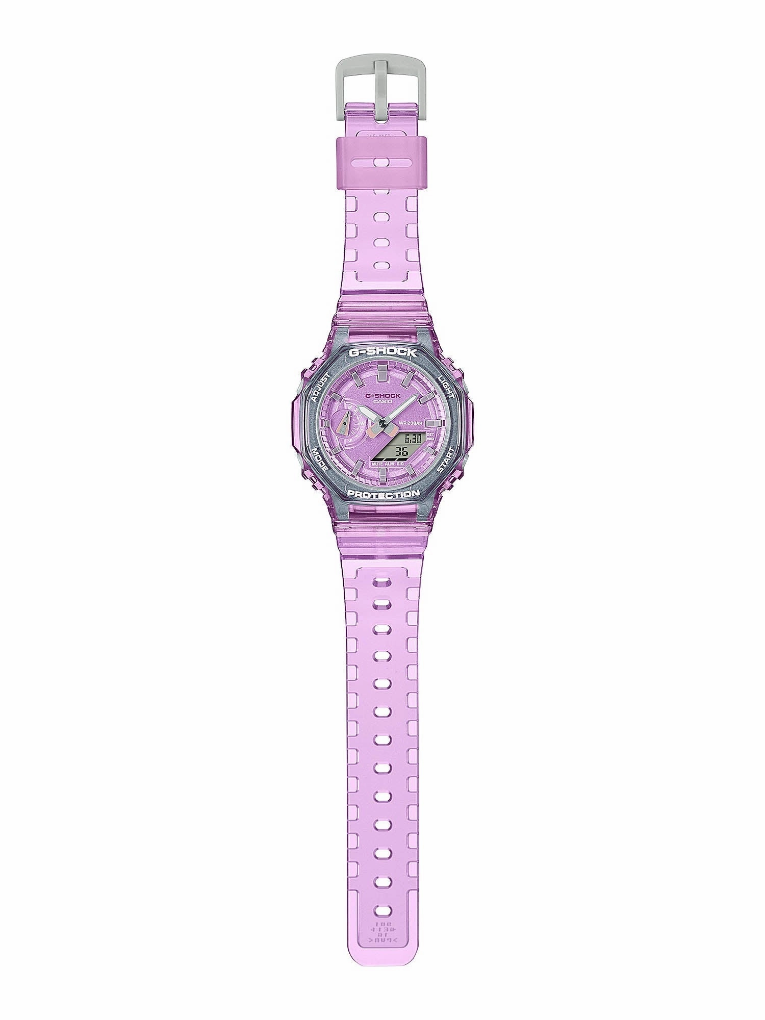 Casio G-Shock Mini CasiOak METALLIC SKELETON Womens Pink Watch GMA-S2100SK-4A