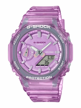 Casio G-Shock Mini CasiOak METALLIC SKELETON Womens Pink Watch GMA-S2100SK-4A
