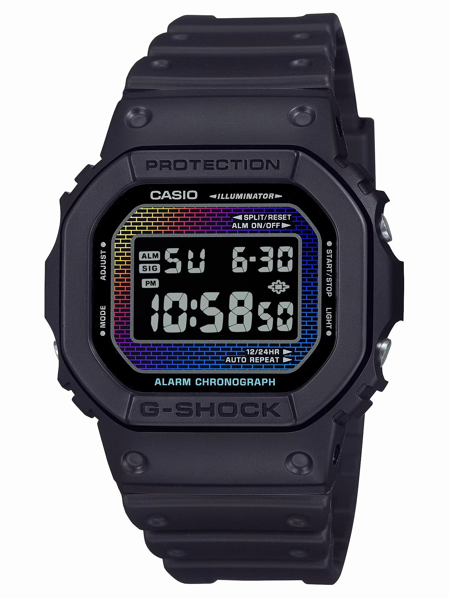 Casio G-Shock RAINBOW BRICK Digital Mens Watch DW5600RW-1A