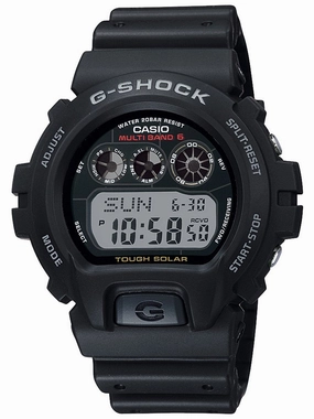 Casio G-Shock TOUGH SOLAR Atomic Digital Mens Black Watch GW6900-1