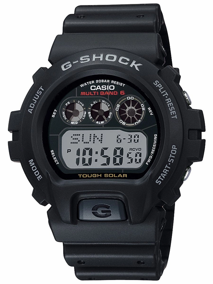Casio G-Shock TOUGH SOLAR Atomic Digital Mens Black Watch GW6900-1