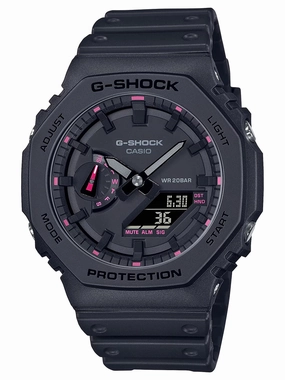 Casio G-Shock x BCRF Battling Breast Cancer Black Mens Watch GA2100P-1A