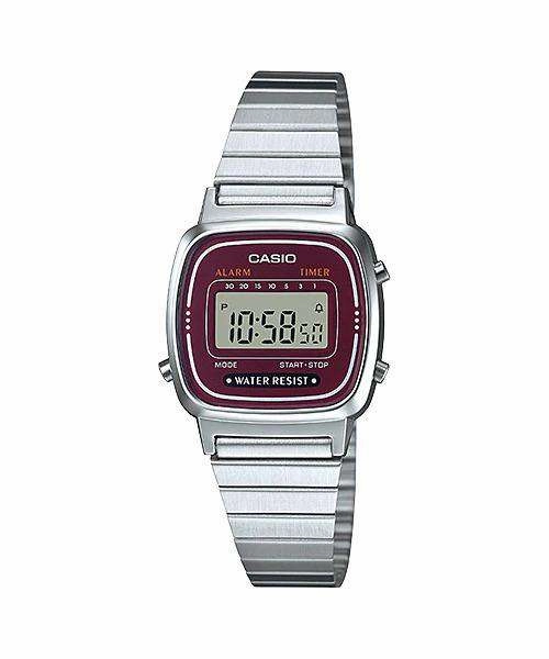 Casio LA670WA-4DF Silver Stainless Watch for Women