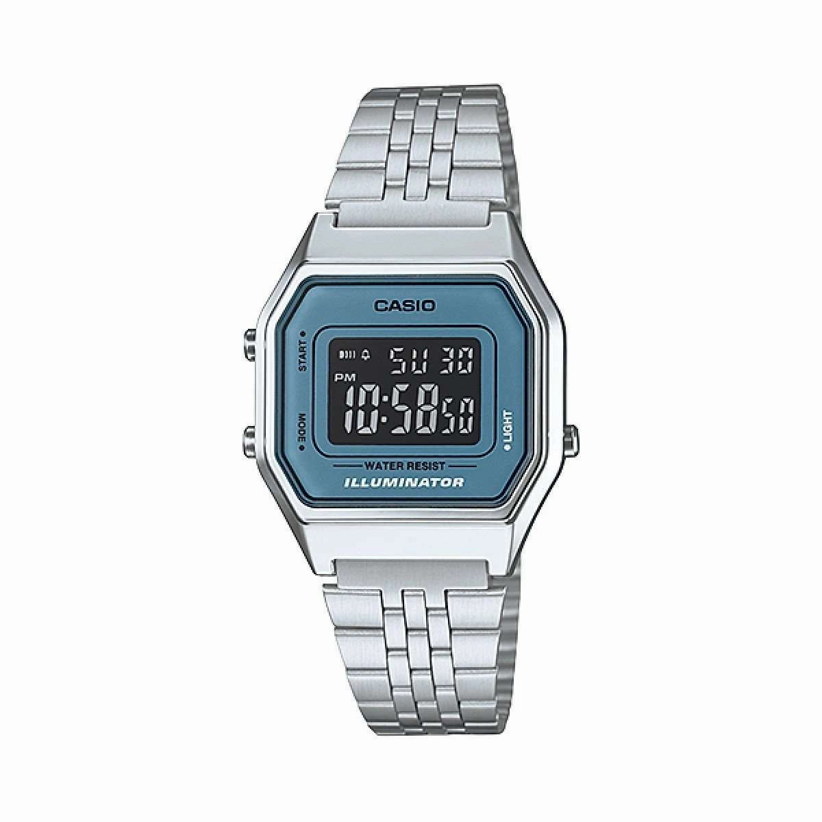 Casio LA680WA-2BDF Silver Stainless Watch for Women