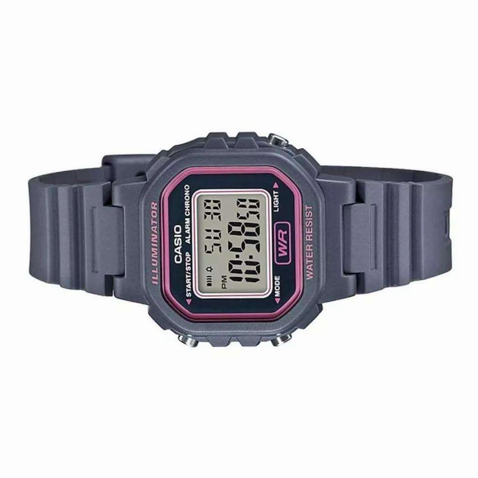 Casio LA-20WH-8ADF Grey Resin Strap Watch for Women