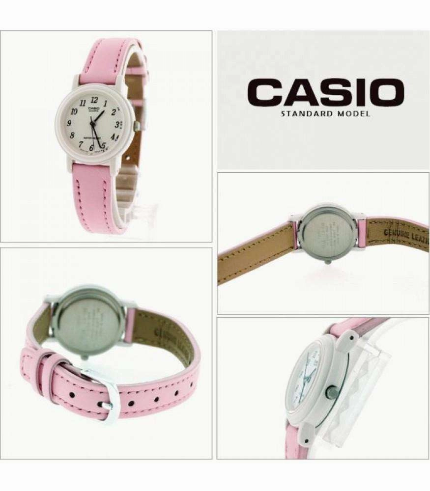 Casio LQ-139L-4B1 Pink Leather Strap Women's Watch