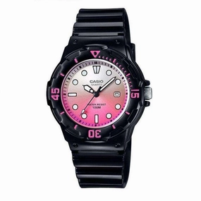 Casio LRW-200H-4EVDR Black Resin Strap Watch for Women