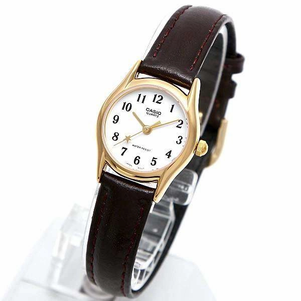 Casio LTP-1094Q-7B4RDF Brown Leather Watch for Women