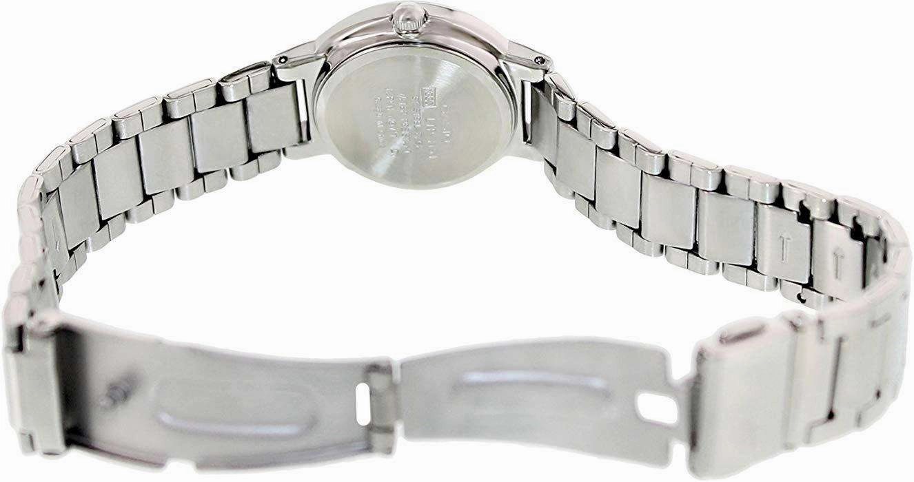 Casio LTP-1191A-3C Silver/Green Stainless Steel Watch for Women