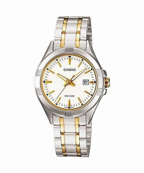 Casio LTP-1308SG-7AVDF Two-tone Stainless Steel Strap Watch for Women