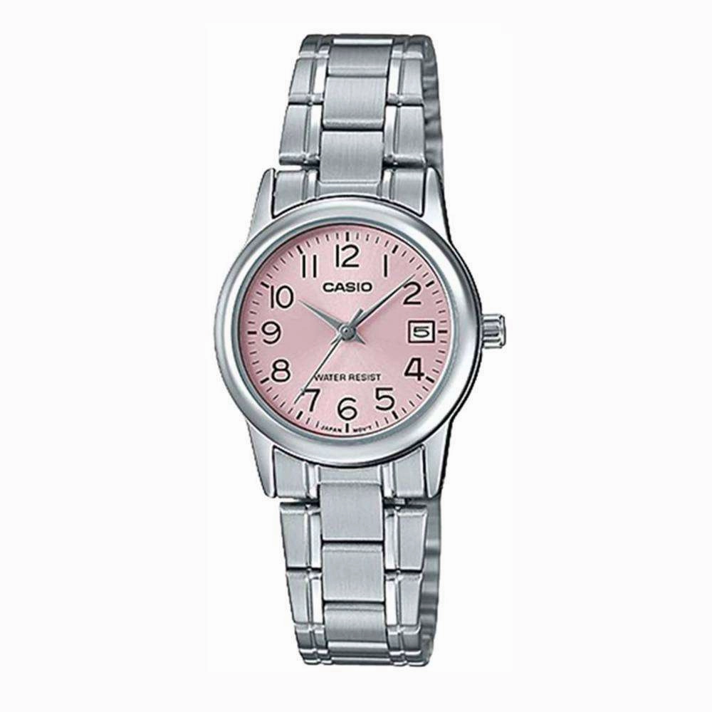 Casio LTP-V002D-4B Silver Stainless Steel Strap Watch for Women
