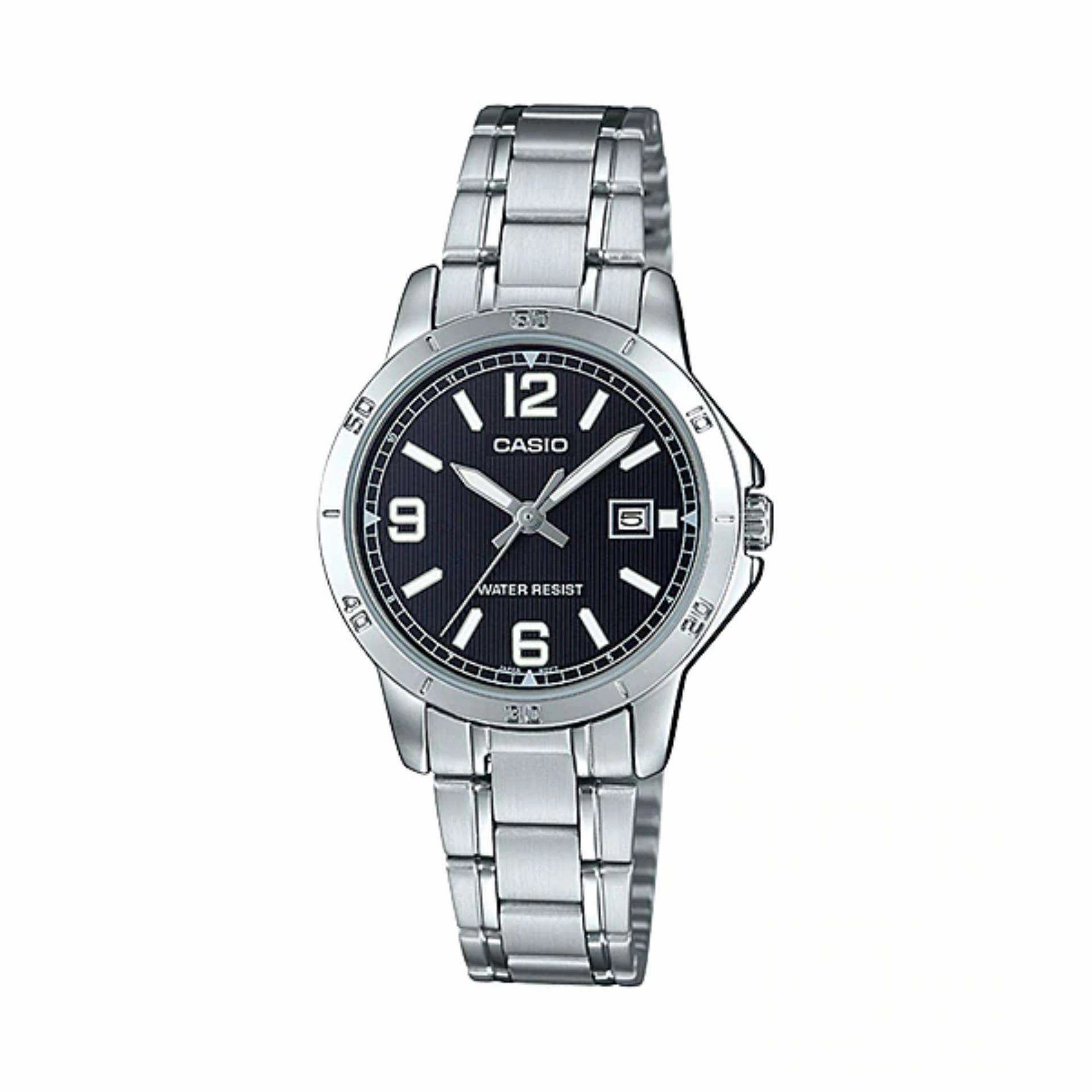 Casio LTP-V004D-1B2 Silver Stainless Watch for Women
