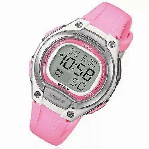 Casio LW-203-4AVDF Digital Pink Resin Strap Watch for Women