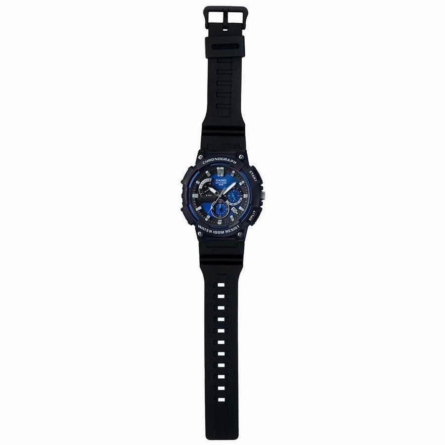 Casio MCW-200H-2AVDF Analog Chronograph Black Resin Strap Watch for Men
