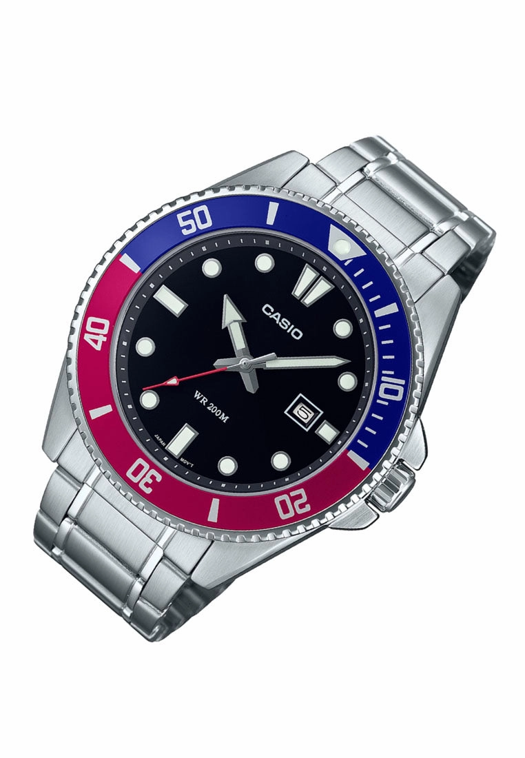 Casio MDV-107D-1A3 Rolex PEPSI 44m Budget-Friendly Alternative
