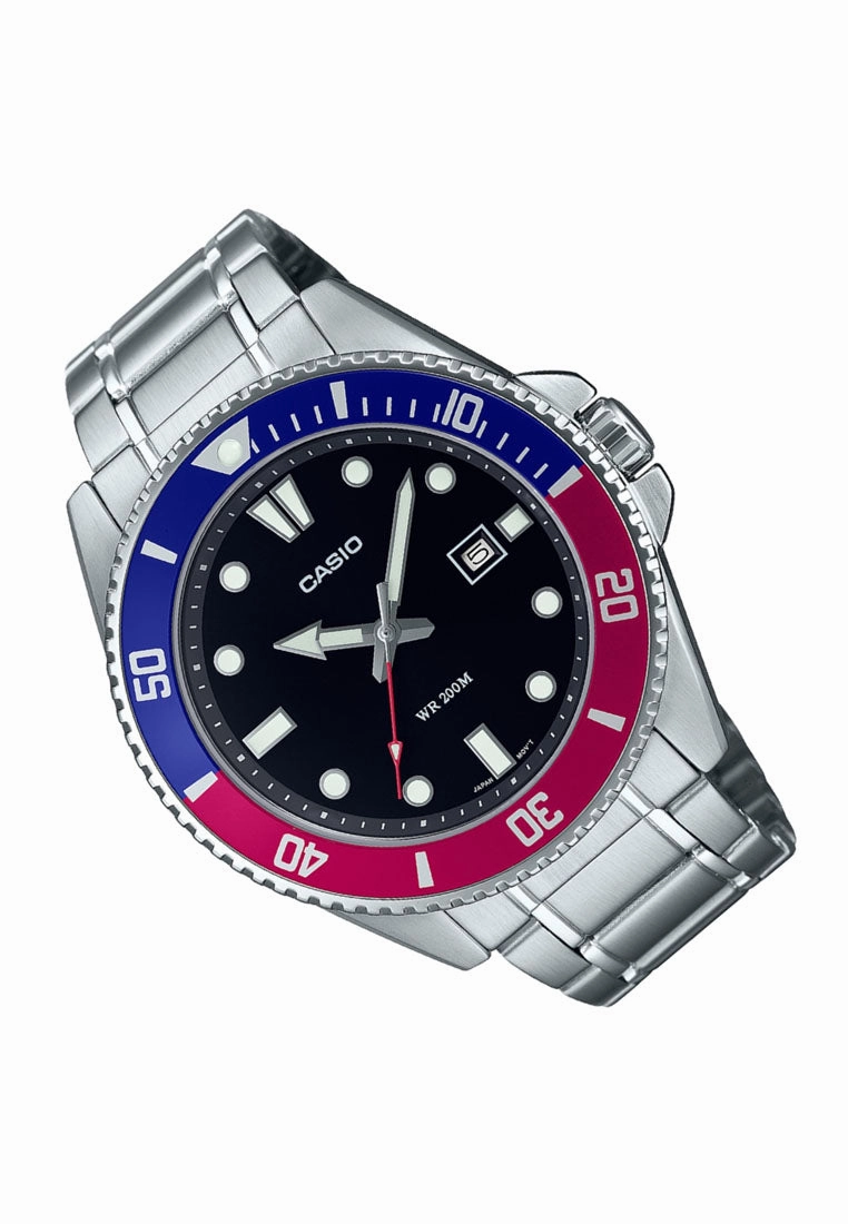 Casio MDV-107D-1A3 Rolex PEPSI 44m Budget-Friendly Alternative