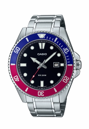 Casio MDV-107D-1A3 Rolex PEPSI 44m Budget-Friendly Alternative
