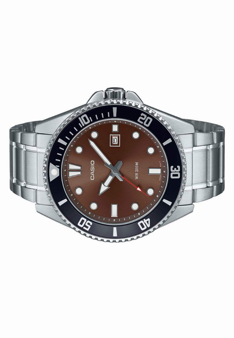 Casio MDV-107D-5A Analog Stainless Steel Strap Watch For Men