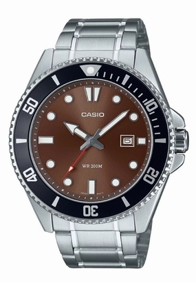 Casio MDV-107D-5A Analog Stainless Steel Strap Watch For Men
