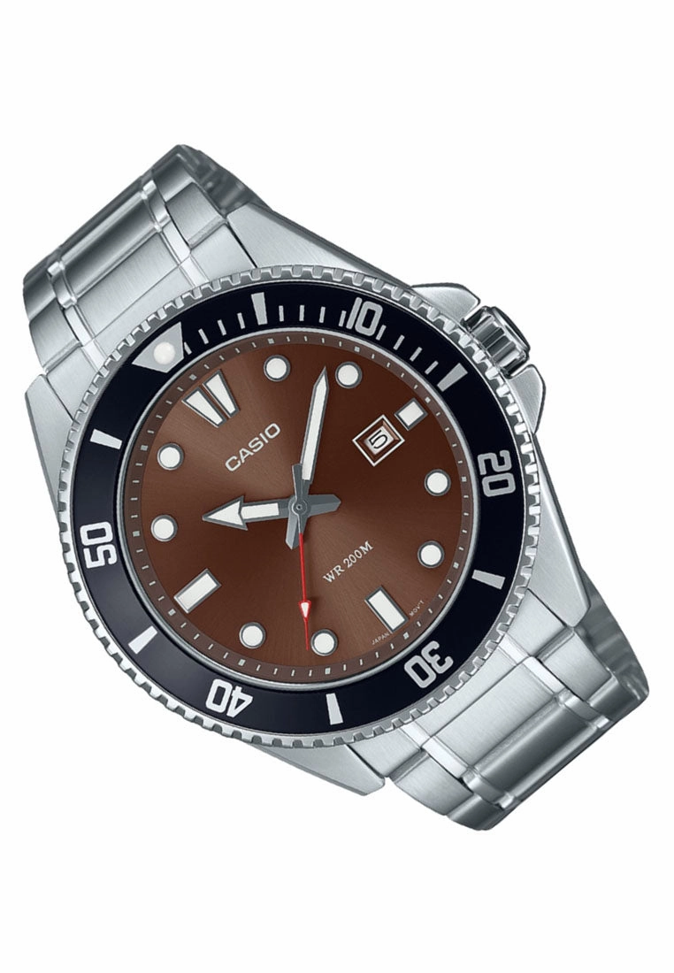 Casio MDV-107D-5A Analog Stainless Steel Strap Watch For Men
