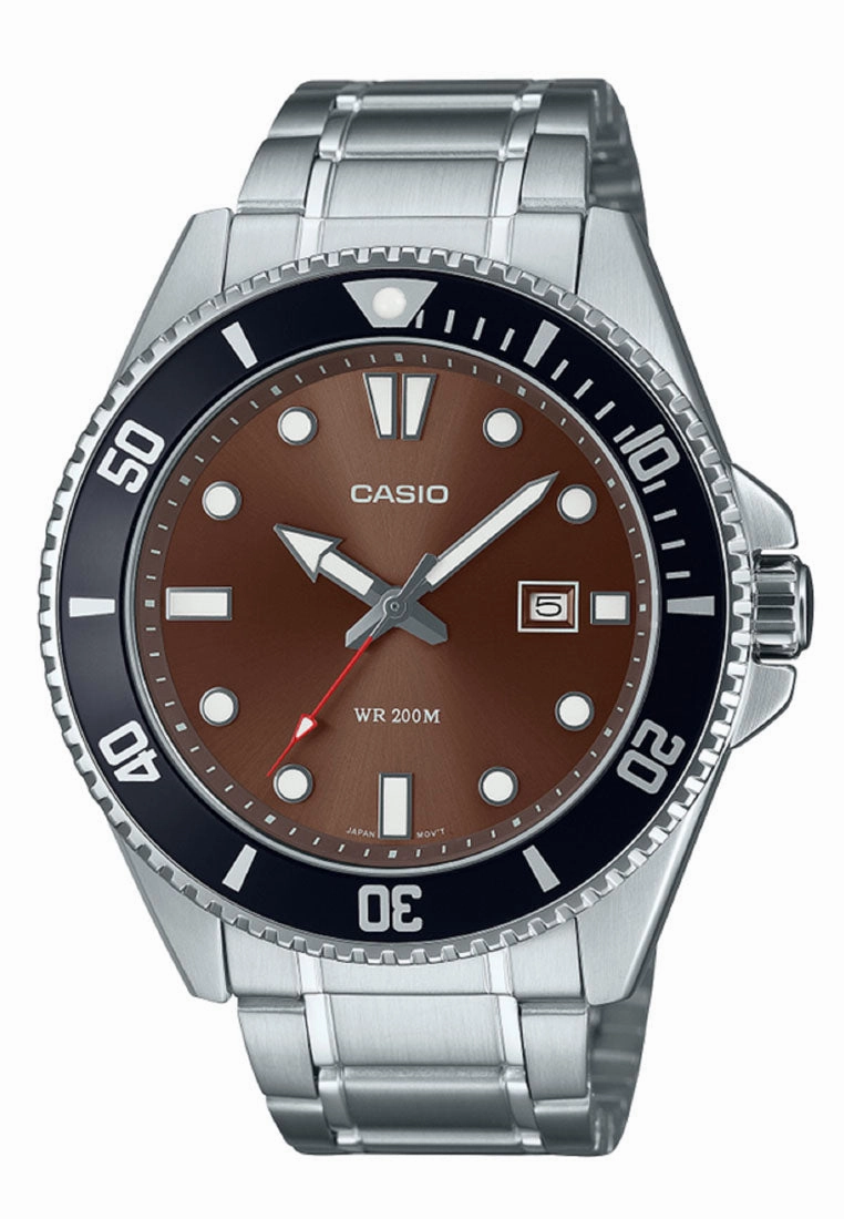 Casio MDV-107D-5A Analog Stainless Steel Strap Watch For Men