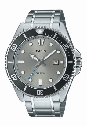 Casio MDV-107D-8A Analog Stainless Steel Strap Watch For Men