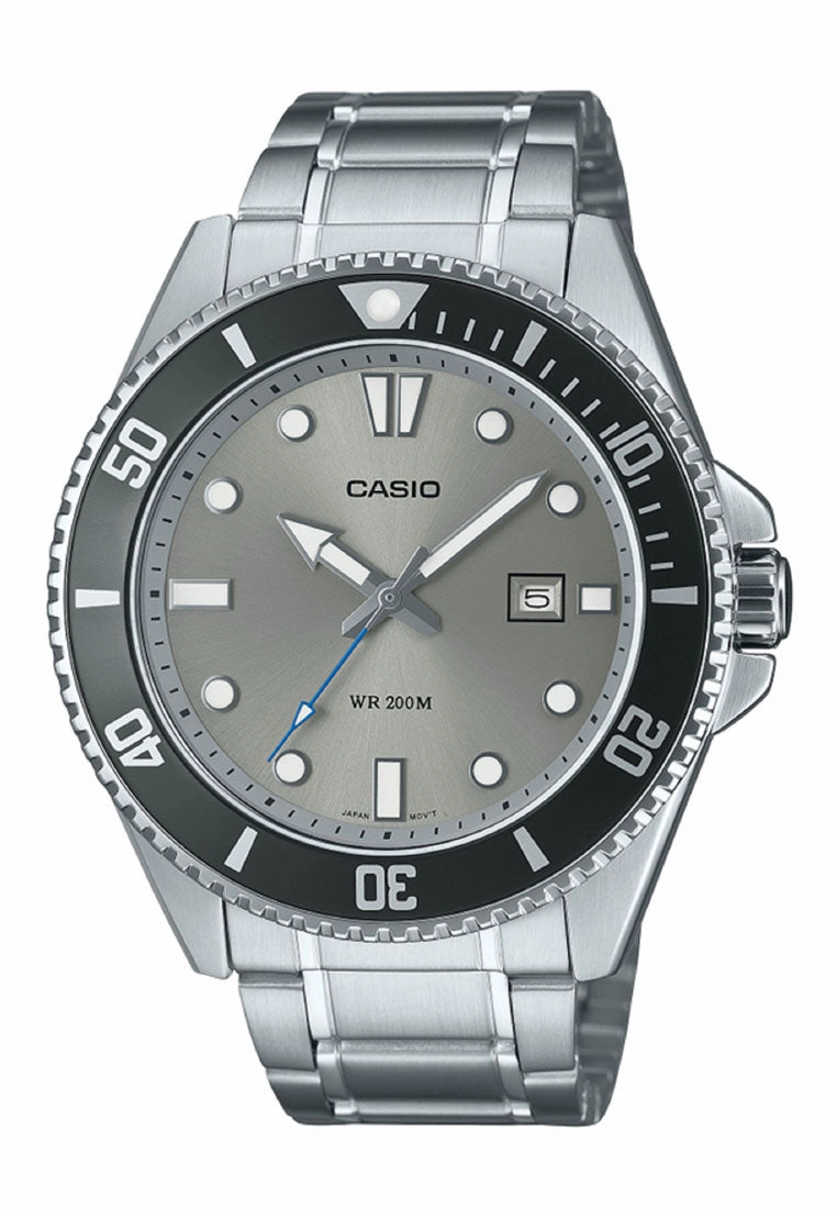Casio MDV-107D-8A Analog Stainless Steel Strap Watch For Men