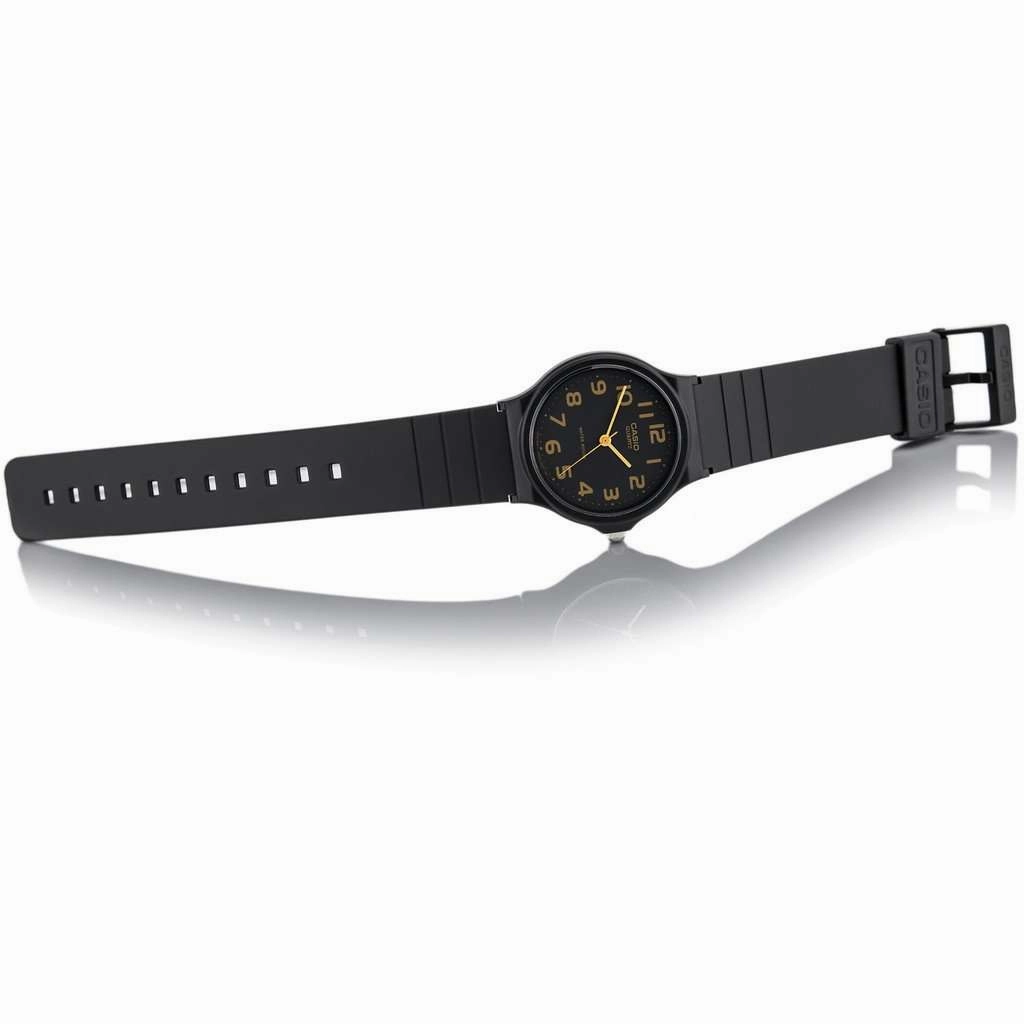 Casio MQ-24-1B2LDF Silicon Black Strap Watch for Men