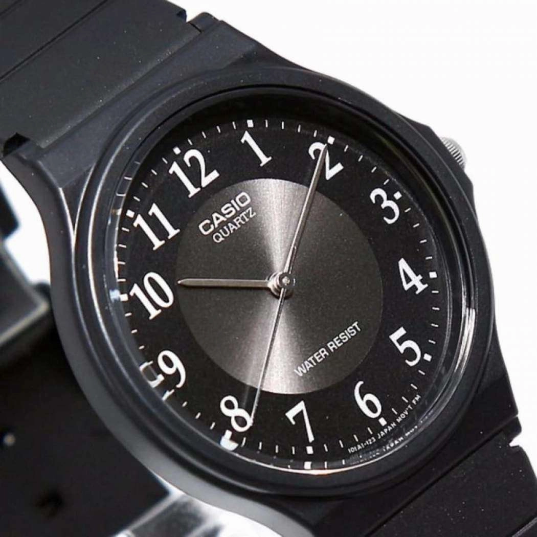 Casio MQ-24-1B3LDF Black Rubber Strap Unisex Watch