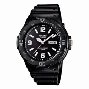 Casio MRW-200H-1B2 Black Resin Strap Watch for Men