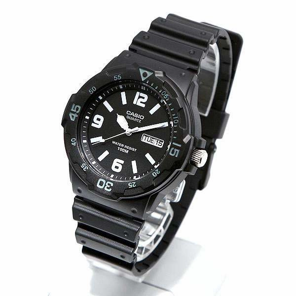 Casio MRW-200H-1B2 Black Resin Strap Watch for Men