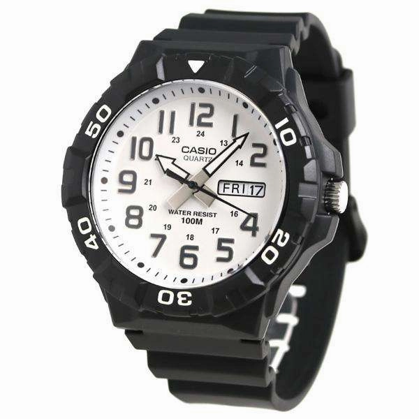 Casio MRW-210H-7AVDF Analog Black Resin Strap Watch for Men