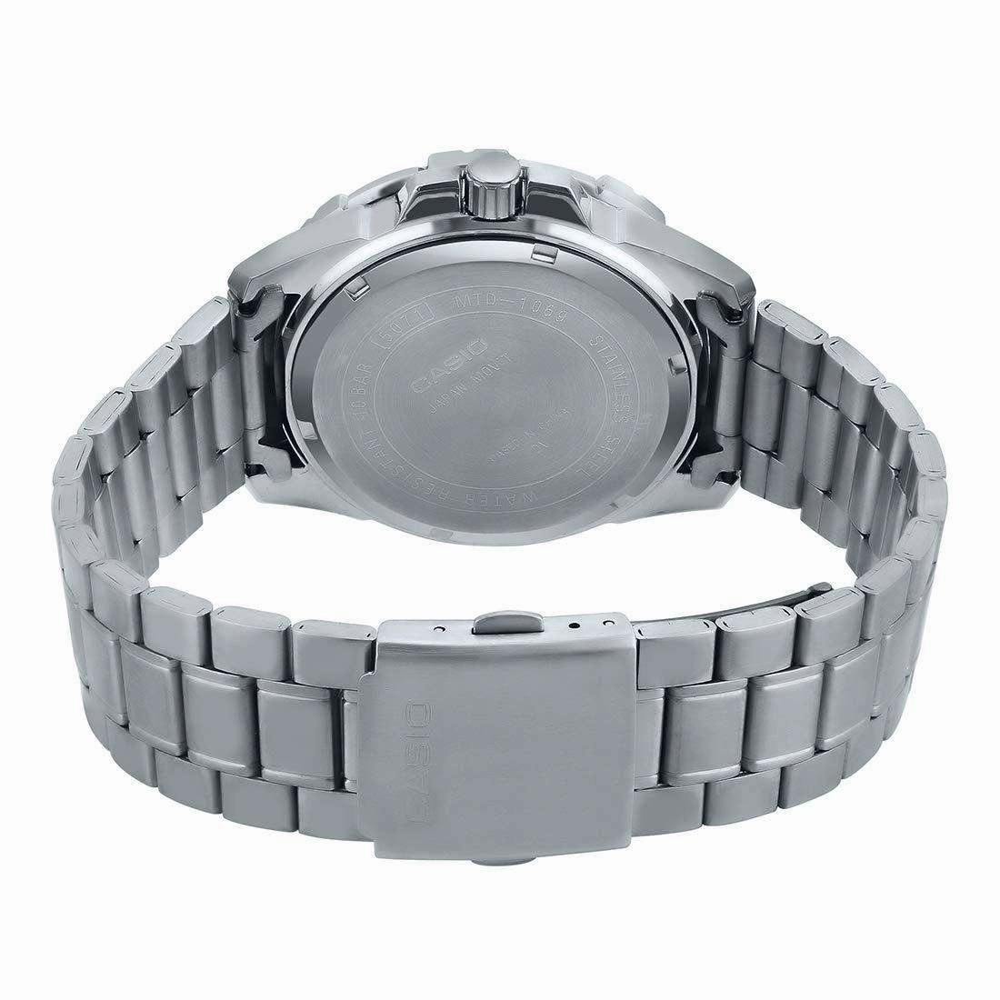 Casio MTD-1069D-1A3VDF Stainless Steel Strap Watch for Men
