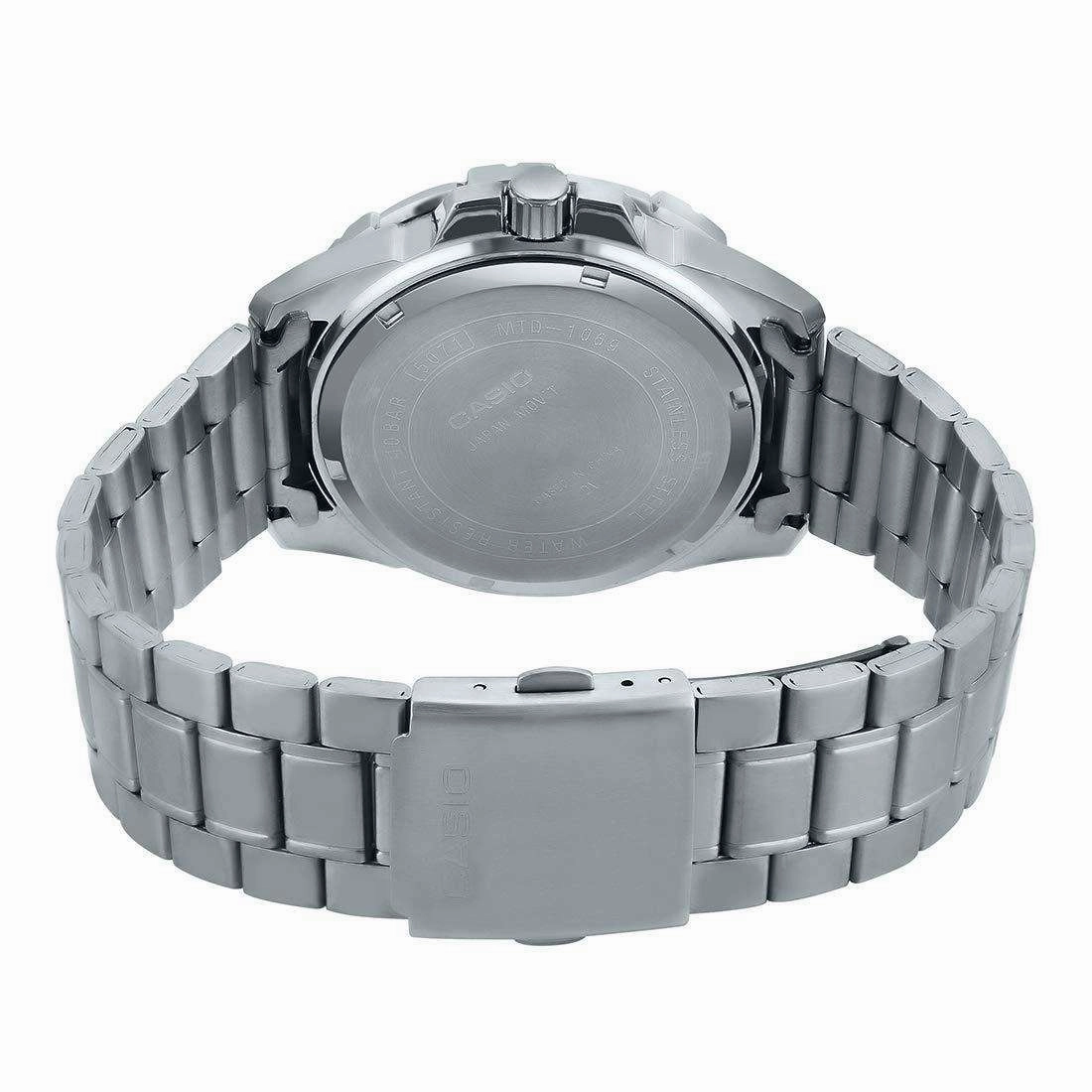 Casio MTD-1069D-1A3VDF Stainless Steel Strap Watch for Men