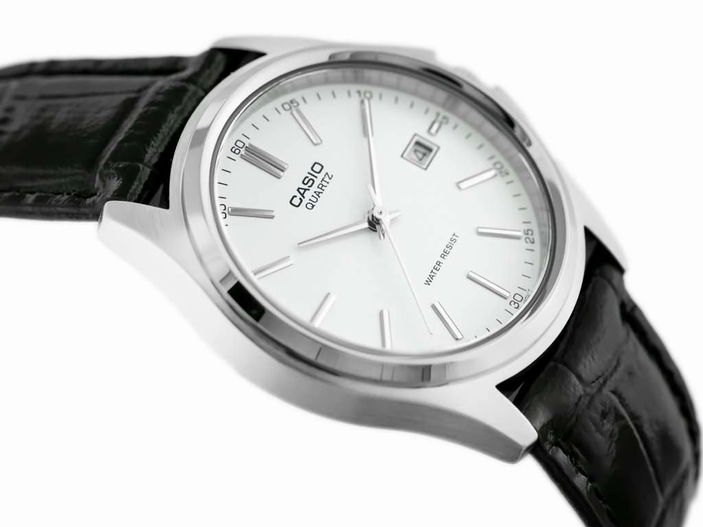 Casio MTP-1183E-7ADF Black Leather Strap Watch for Men