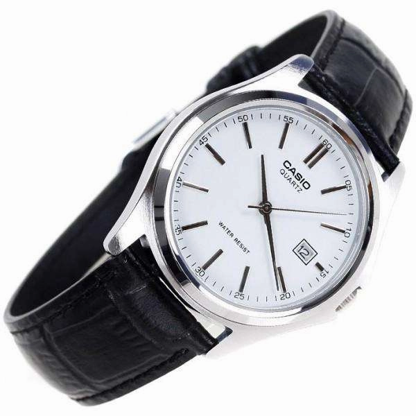 Casio MTP-1183E-7ADF Black Leather Strap Watch for Men