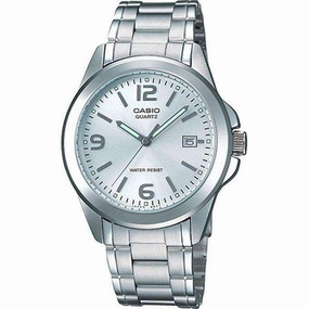 Casio MTP-1215A-7ADF Silver Stainless Steel Strap Watch for Men