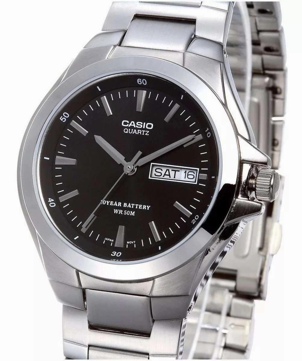 Casio MTP-1228D-1AVDF Silver Stainless Steel Strap Watch for Men