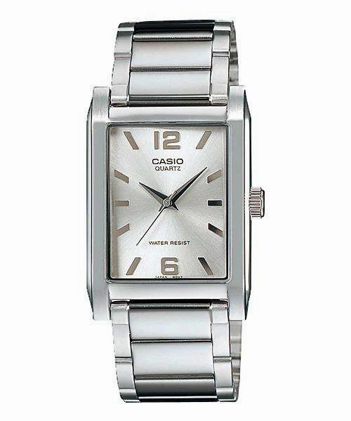 Casio MTP-1235D-7ADF Silver Stainless Steel Strap Watch for Men
