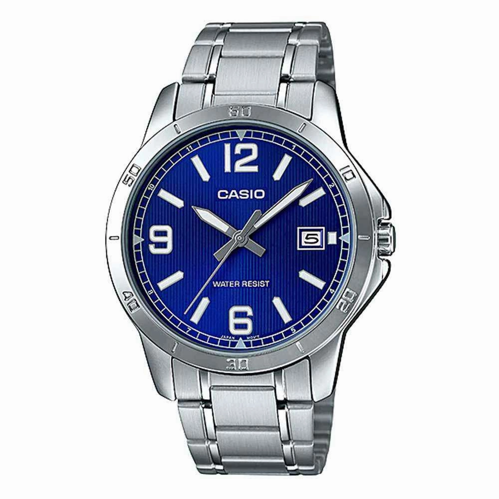 Casio MTP-V004D-2B Silver Stainless Watch for Men