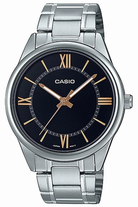 Casio MTP-V005D-1B5 Silver Stainless Watch for Men