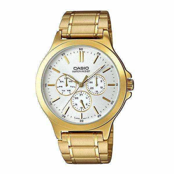 Casio MTP-V300G-7A Gold Stainless Watch for Men