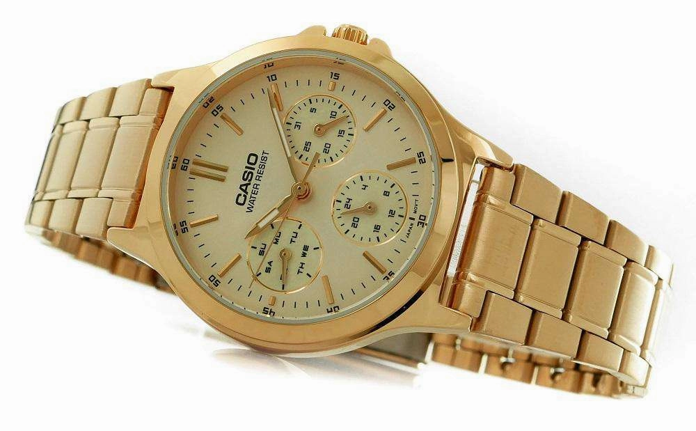 Casio MTP-V300G-9AUDF Gold Stainless Watch for Men