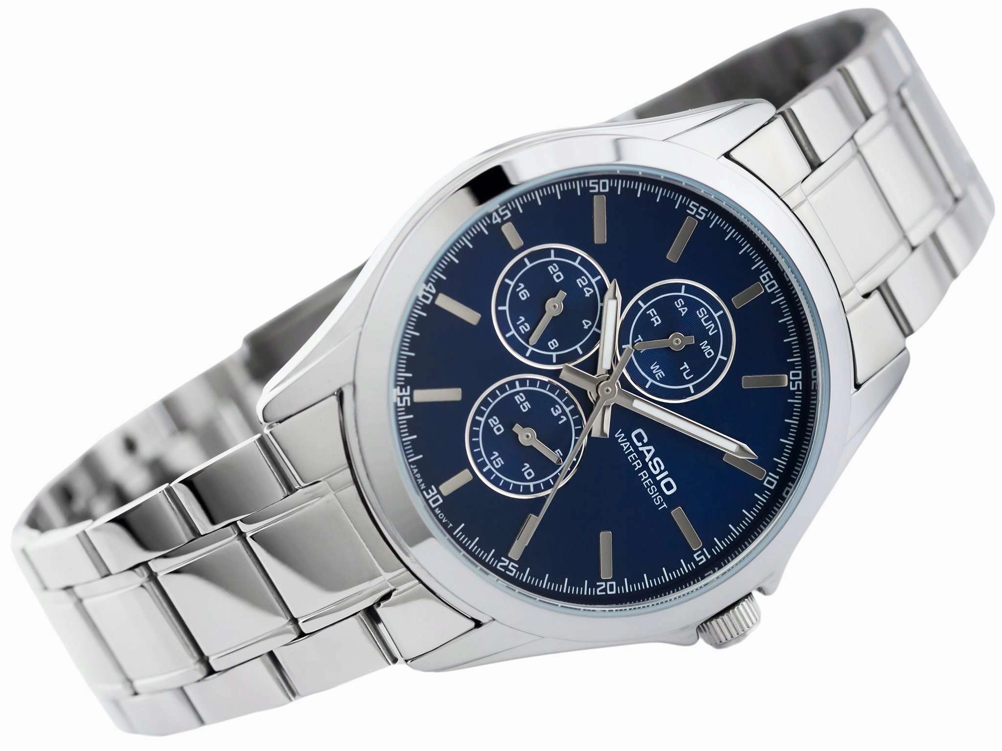 Casio MTP-V302D-2A Silver Stainless Watch for Men