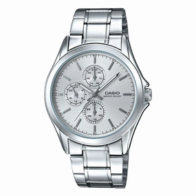 Casio MTP-V302D-7A Silver Stainless Watch for Men