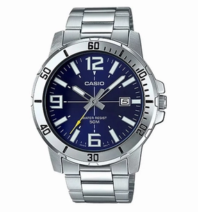 Casio MTP-VD01D-2BVUDF Analog Stainless Steel Strap Watch For Men