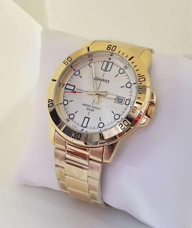 Casio MTP-VD01G-9EVUDF Gold Stainless Watch for Men