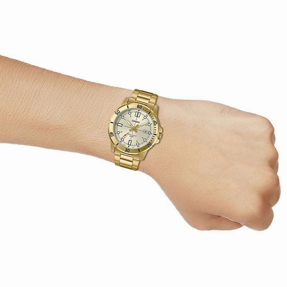 Casio MTP-VD01G-9EVUDF Gold Stainless Watch for Men