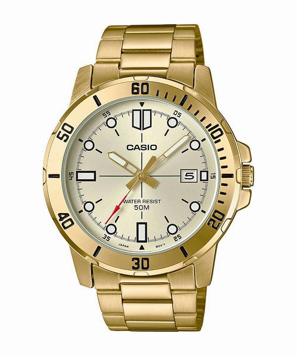 Casio MTP-VD01G-9EVUDF Gold Stainless Watch for Men