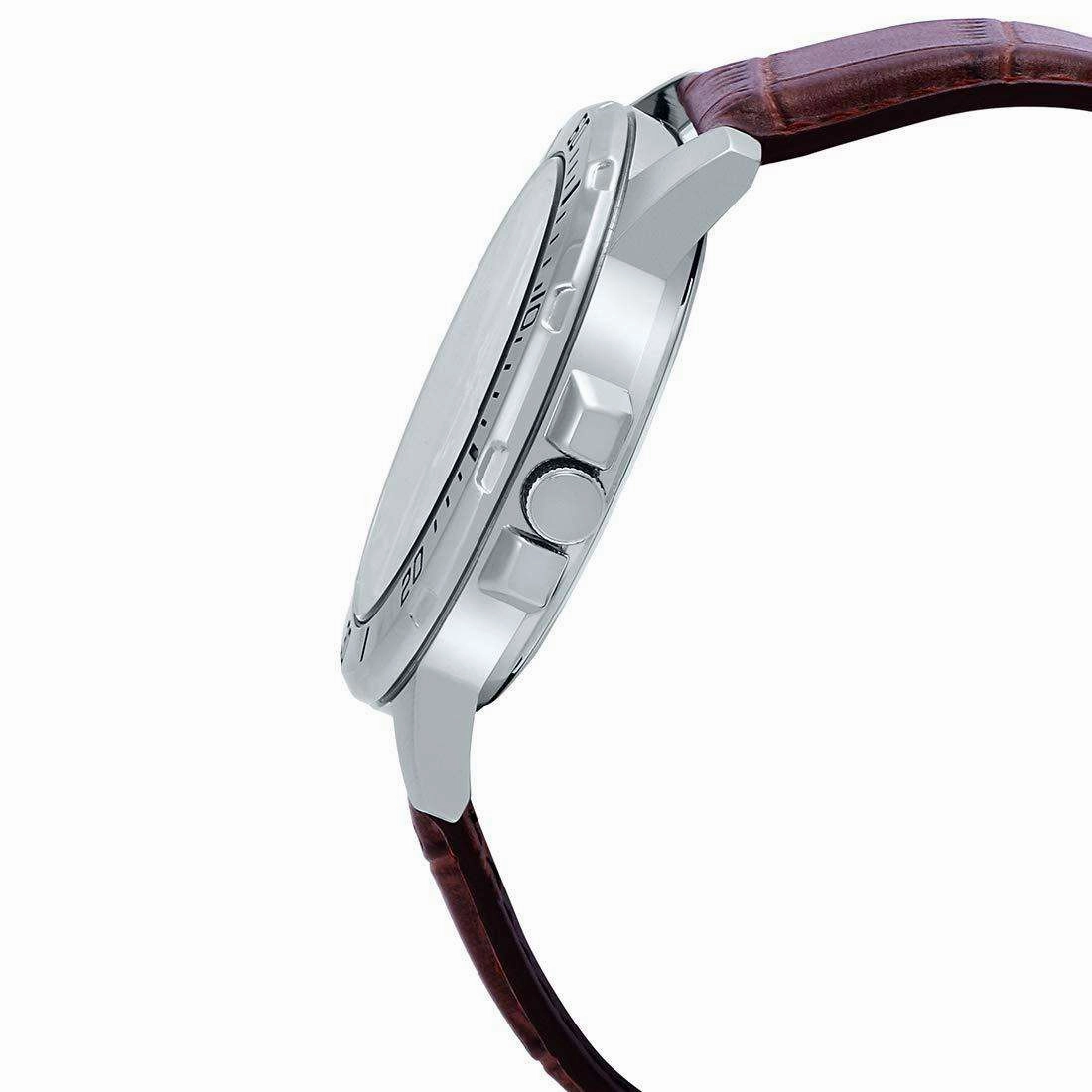 Casio MTP-VD01L-7BVUDF Brown Leather Strap Watch for Men